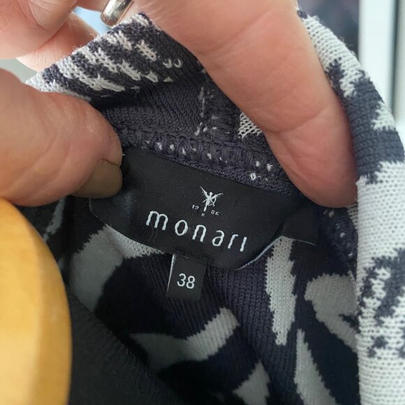 Monari Floral Print Zip Up Hooded Cardigan, Grey Multi sz38 (fits like L… - Picture 8 of 10